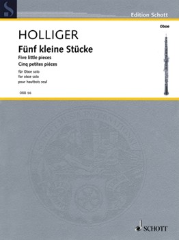 Five Little Pieces by Holliger Heinz for Oboe