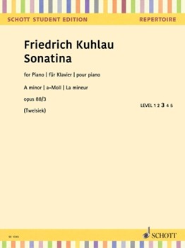 Sonatina in A Minor, Op. 88, No. 3 - Schott Student Edition - Level 3 Piano