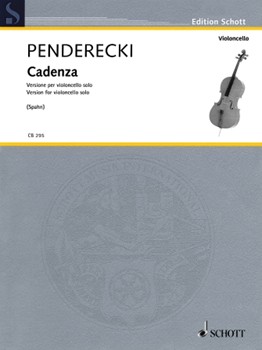 Cadenza Version by Penderecki Krzysztof for Cello