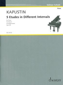 5 Etudes in Different Intervals Op. 68 by Kapustin Nikolai for Piano