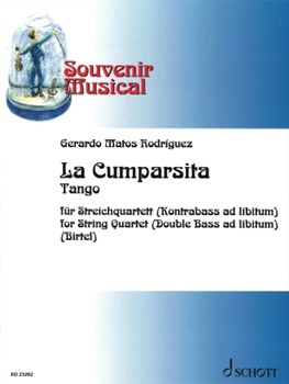 La Cumparsita Tango by Rodriguez Gerardo Matos for String Quartet