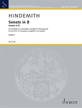 Sonate for Wind Quintet - (From Clarinet and Piano) Score and Parts