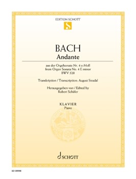 Andante - from Organ Sonata No. 4 E Minor BWV 528 Piano