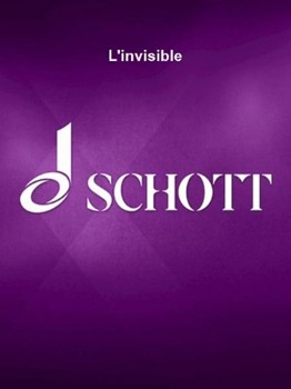 L'invisible - Lyric Trilogy After Maurice Maeterlinck Study Score, French