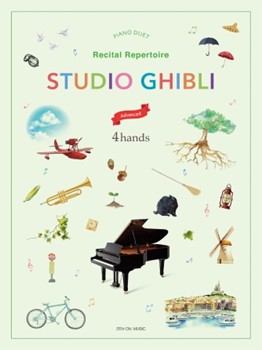 Studio Ghibli Recital Repertoire for Piano Duet - Advanced 4-Hand