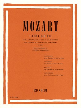 Concerto In B-flat K219 by Mozart Wolfgang Amadeus - Giampieri - for Clarinet Solo