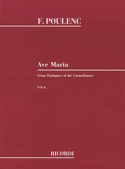 Ave Maria by Poulenc Francis for SSA