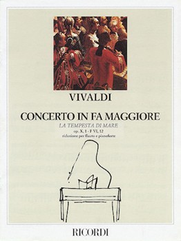 Concerto in F Major for Flute Strings and Basso Continuo La tempesta di more Op.10 No.1 RV433 by Vivaldi Antonio Lucio for Flute