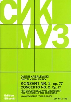 Konzert No. 2 Op. 77 by Kabalevsky Dmitri for Cello