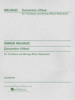 Concertino d'Hiver by Milhaud Darius for Trombone and Piano