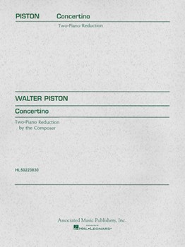 Concertino (1937) by Piston Walter for Score