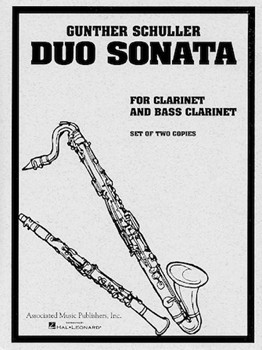 Duo Sonata by Schuller Gunther for Clarinet Duet