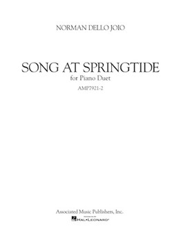 Song at Springtide by Dello Joio Norman for 1 Piano 4 Hands