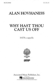 Why Hast Thou Cast Us Off Motet A Cappella by Hovhaness Alan for SATB