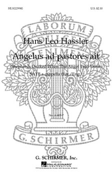 Angelus Ad Pastores Ait by Hassler Hans Leo for SATB