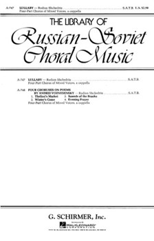 Lullaby A Cappella by Shchedrin Rodion for SATB