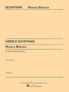 Musica Battuta by Schiffman Harold for Percussion Choir