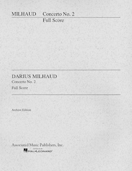 Concerto No. 2 by Milhaud Darius for Score