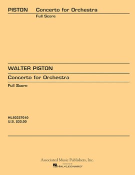 Concerto for Orchestra (1933) by Piston Walter for Score
