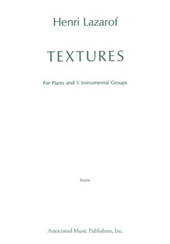 Textures (1970) by Lazarof Henri for Score