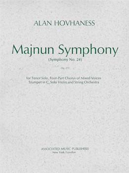 Majnun Symphony (Symphony No. 24) Op. 273 by Hovhaness Alan for Score