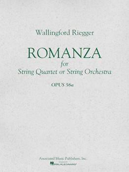Romanza Op. 56a by Riegger Wallingford for Score and Parts