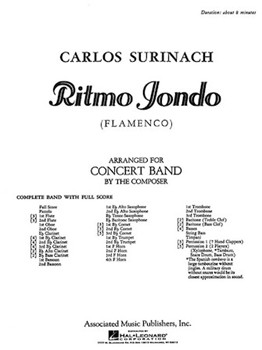 Ritmo Jondo Band Full Score by Surinach Carlos for Full Score