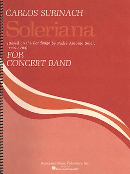 Soleriana Bd Full Sc Based On Fandango By Padre Antonio Soler by Surinach Carlos for Score