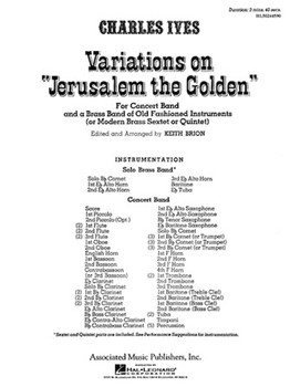 Variations On Jerusalem Th E Golden - Band Full Score by for Score