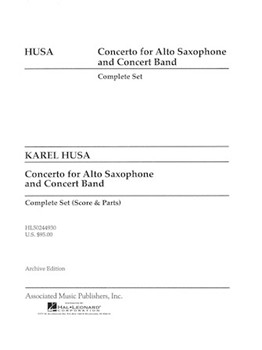 Concerto For Alto Sax & Band by Husa Karel for Alto Saxophone w/ Band