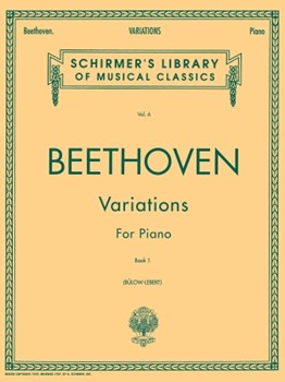 Variations Book 1 by Beethoven Ludwig van - Von Bulow and Lebert - for Piano