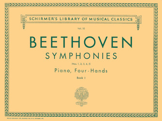 Symphonies Book 1 (#1-5) by Beethoven Ludwig van for 1 Piano 4 Hands