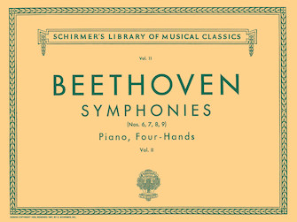 Symphonies Book 2 (#6-9) by Beethoven Ludwig van for 1 Piano 4 Hands