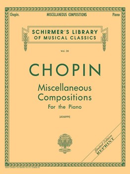 Miscellaneous Compositions by Chopin Frederic - Joseffy - for Piano