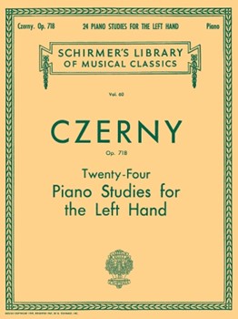 Op 718 24 Studies For The Left Hand by Czerny Carl for Piano