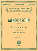 Concerto No. 1 in G Minor, Op. 25 - Schirmer Library of Classics Volume 61 Piano Duet