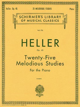Twenty-five Melodious Studies Opus 45 by Heller Stephen for Piano