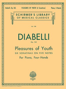 Pleasures Of Youth Opus 163 by Diabelli for 1 Piano 4 Hands