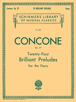 24 Brilliant Preludes Opus 37 by Concone - Oesterle - for Piano