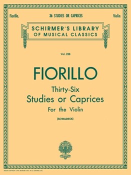 G Schirmer Fiorillo F Schradieck H  36 Studies or Caprices Fiorillo - Violin