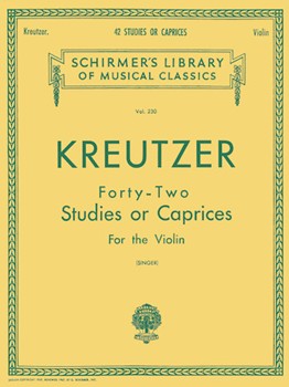 42 Studies Or Caprices For The Violin by Kreutzer Rodolphe - Singer E - for Violin Method