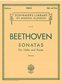 Sonatas by Beethoven Ludwig van - Brodsky - for Violin and Piano