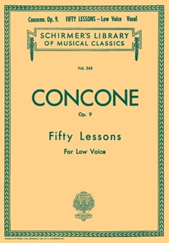 50 Lessons Opus 9 by Concone Joseph - Op 9 - for Lo Voc