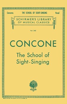 G Schirmer Concone G Lutgen LB245 Concone School of Sight-Singing Volume 245 - Vocal Method