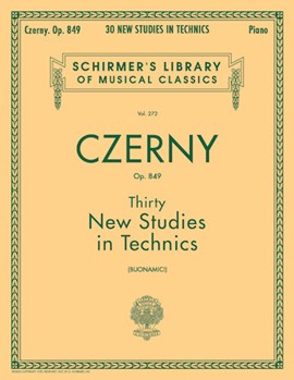 Op 849 30 New Studies In Technic by Czerny Carl - Buonamici - for Piano