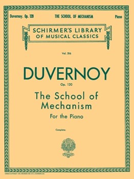 School Of Mechanism Opus 120 by Duvernoy for Piano