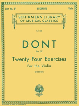 24 Exercises Opus 37 by Dont - Svecenski Louis - for Violin Method