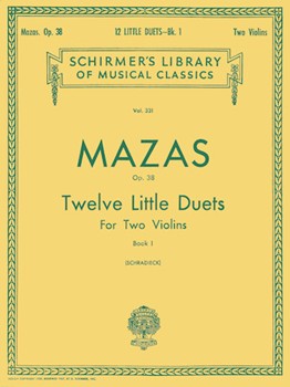 12 Little Duets, Op. 38 - Book 1 - Schirmer Library of Classics Volume 331 2 Violins