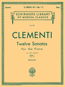 12 Sonatas Book 1 by Clementi Muzio - Buonamici - for Piano