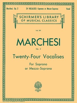 24 Vocalises Opus 2 by Marchesi M for Vocal